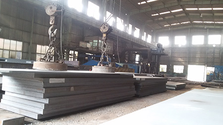 Production technology of SA737 grade C steel plate