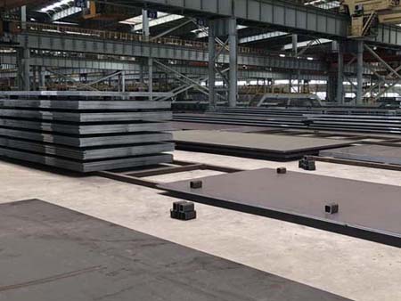 Delivery status and characteristics of S55C steel plate