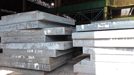 View point of welding groove of S420M steel plate