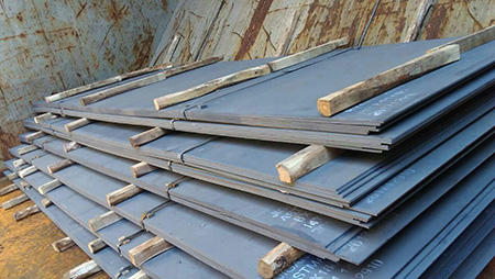 Mechanical properties and delivery status of Q460GJC steel plate