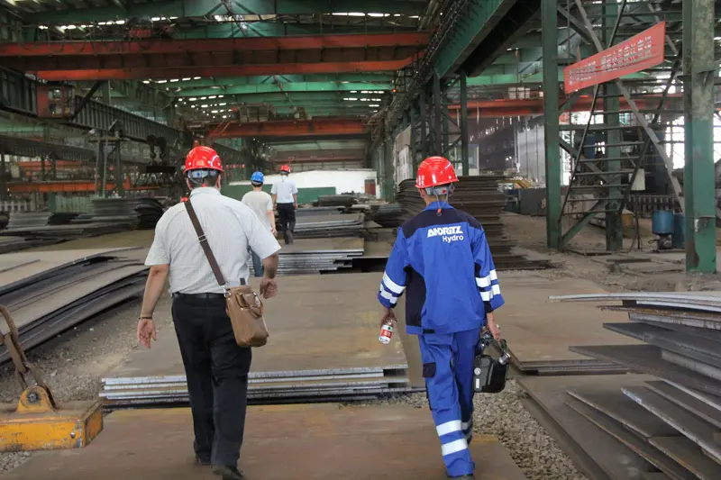 Hot rolling process of SPA-C steel